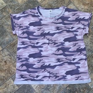 Purple camo shirt sleeve shirt. Super soft. NWOT. Never worn. 3X.